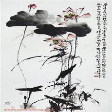怎样画荷花
